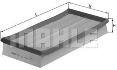 Produktbild von Luftfilter MAHLE LX 692 für FORD KA (RB) Filtereinsatz