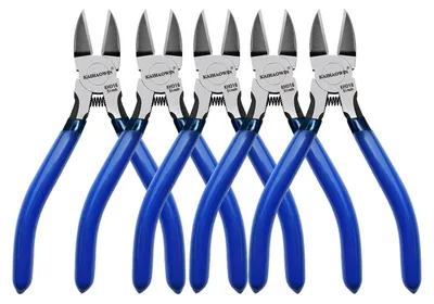 Productafbeelding van Solidchoice - Set van 5 Precisie Draadknippers 5 Inch met Veermechanisme