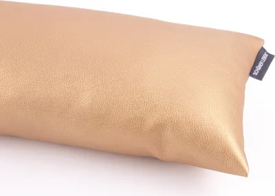 Produktbild von SCHÖNER LEBEN. Zugluftstopper Kunstleder uni messing div. Größen Auswahl 110cm Länge