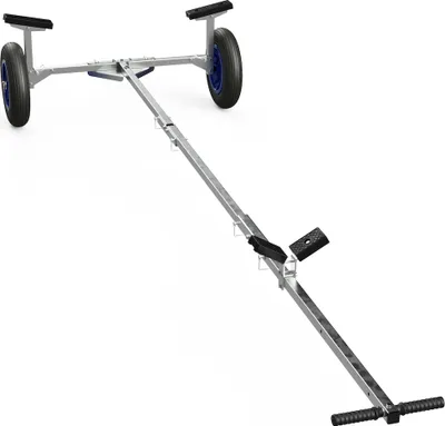Produktbild von Faltbarer Bootswagen Slipwagen Handtrailer Schlauchbootwagen Bootstrailer SUPROD TR350-B-LU, Luft, Ø 350 mm, schwarz/blau