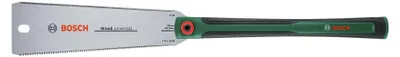 Zdjęcie produktu dla Bosch 1600A02ZA8, Piła japońska, Plastik, Drewno, Stal, Czarny, Zielony, Stal nierdzewna, Czarny, Zielony, 25 cm