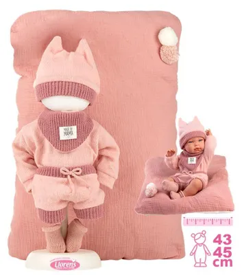 Obrázok produktu pre Llorens M738-18 Oblečenie pre bábiku novorodenca NEW BORN vo veľkosti 40–42 cm s doplnkami