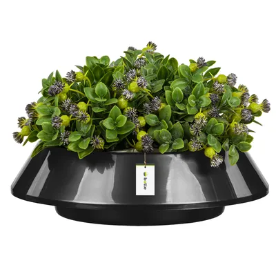 Obrázok produktu pre Hřbitovná misa hrniec Grafit okrúhly Ø 25 cm hrob zloženie plast