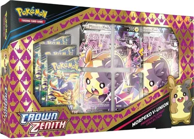 Obrázek produktu pro Pokémon TCG: SWSH12.5 Crown Zenith - Morpeko V-UNION Premium s hrací podložkou