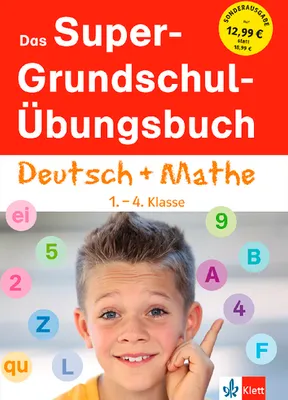 Produktbild von Klett Das Super-Grundschul-Übungsbuch 1. - 4. Klasse. Deutsch und Mathematik