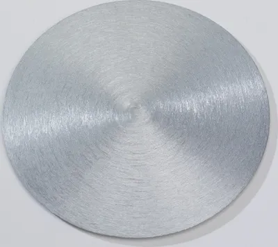 Produktbild von Kerzenteller Flachteller Rund Alu Silber Ø14 cm ideal für Kerzen, Taufkerzen, Hochzeitskerzen, Trauerkerzen