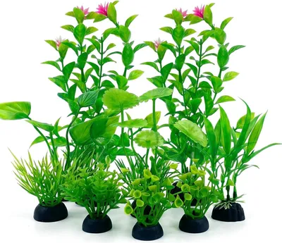 Productafbeelding van Aquatische kunstplanten, 14 stuks, groen, voor aquariumdecoratie