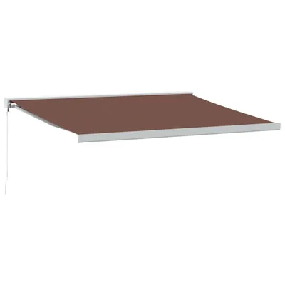 Zdjęcie produktu dla Ręcznie zwijana markiza, brązowa, 450x300 cm