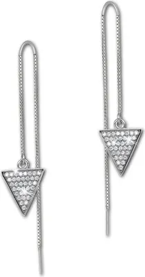 Produktbild von SilberDream Damen Ohrringe Dreieck Zirkonia weiß Ohrhänger 925 Silber D2GSO442W