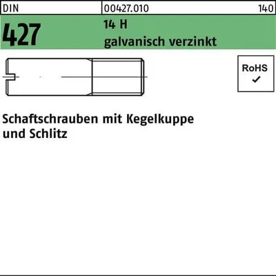 Produktbild von Reyher  Schaftschrauben DIN 427 14 H M 8 x 30 galv. vz (100 Stück)