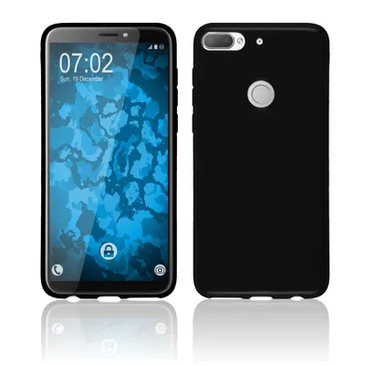 Produktbild von PhoneNatic Case kompatibel mit HTC Desire 12 Plus - schwarz Silikon Hülle  Cover