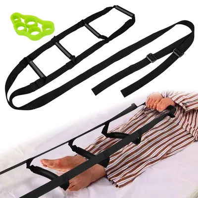 Immagine prodotto di Solidchoice - Scala per letto regolabile, 232 cm - Supporto per alzarsi - Scala a corda - Attrezzo per esercizi delle dita - Nylon di alta qualità - Leggera e resistente