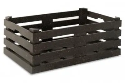 Immagine prodotto di H&H Set 2 Cestini Simplybox In Plastica Nera Cm 22X9Hx14