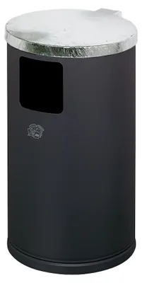 Produktbild von Abfallsammler zur Wand- oder Rohrbefestigung | 30 Liter, HxBxT 62x30x30cm | Verzinkter Stahl | Anthrazit