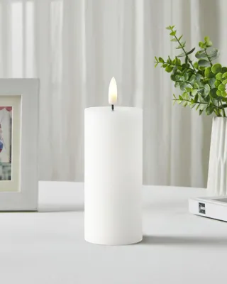 Produktbild von Eglo LED Kerze Leskino warmweiß 12,5 x Ø 5,5 cm weiß