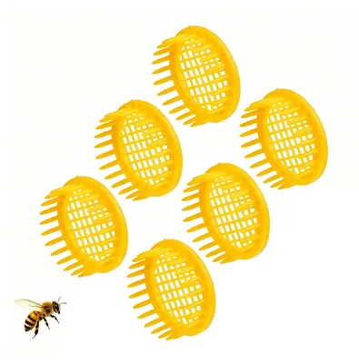 6er Set Bienenköniginnen-Käfige, wiederverwendbar, Kunststoff