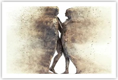 Produktbild von Poster - Poster ohne Rahmen - Staub eine Frau ein Mann der Liebe - 91,5x61 cm - Wand Bild - Wanddeko - Wandbilder - Kunstposter - Wandposter - Bilder - Kunstdruck - Wandbild - P2XAA91x61-3102