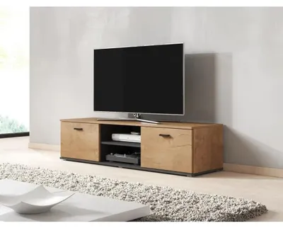 Produktbild von Cama SOHORTV140 LEF, Lefkas oak, Partikelbord, Lefkas oak, Schwarz, Partikelbord, 1 Regale, Laminat