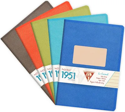 Produktbild von Clairefontaine 10x Notizheft DIN A5 14,8x21cm, 48 Blatt lin. Sortiert 195136C