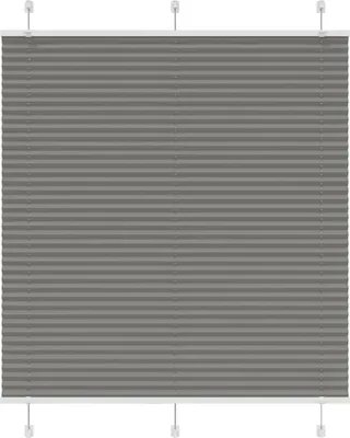 Image de Store plissé anthracite 115x150 cm largeur du tissu 114,4 cm