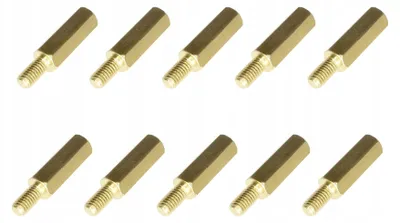 Produktbild von Avmarket Distanzbuchse M3 11mm Messing Innen/Außen 10 Stück