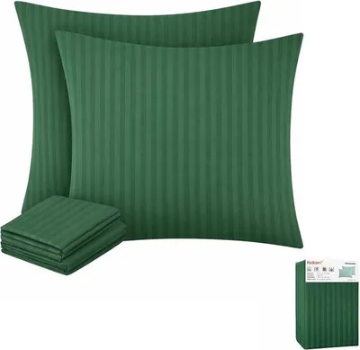 Produktbild von Kissenbezüge, 80 x 80 cm, Set aus 2, Kopfkissenbezüge, 80 x 80 cm, Anthrazit, 100% Polyester, bügelfrei und knitterarm