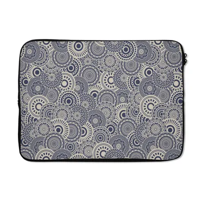 Produktbild von MuchoWow® Laptop Hülle 13 Zoll Mandala - Blau - Muster Laptoptasche - Laptophülle - Sleeve - Rundumschutz