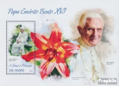 Produktbild von Briefmarken Sao Tome e Principe 2013 Mi Block 911 (kompl. Ausgabe) postfrisch Papst Benedikt XVI