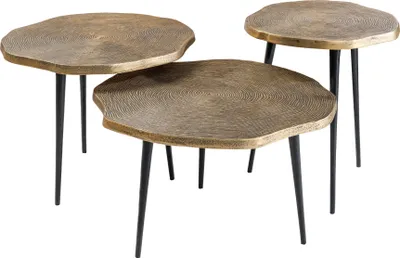 Zdjęcie produktu dla Stolik kawowy 60 cm, złoty, nowoczesny, do salonu – KUP TERAZ