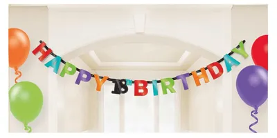 Produktbild von Buchstaben Girlande Geburtstags Party Dekorations Artikel - Happy 18th Birthday