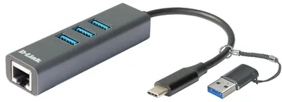 Image de D-Link DUB-2332 Hub USB-C/USB 3.0 avec port Ethernet Gigabit