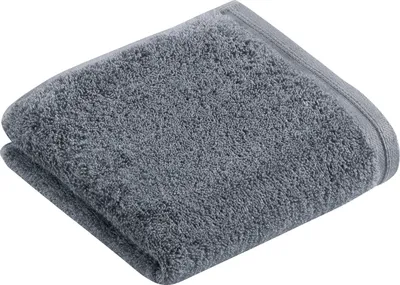 Produktbild von Vossen 118096 | Handtuch Vegan Life Gästetuch, 40 x 60 cm - Farbe: Dark Grey - Größe: 40 x 60 cm