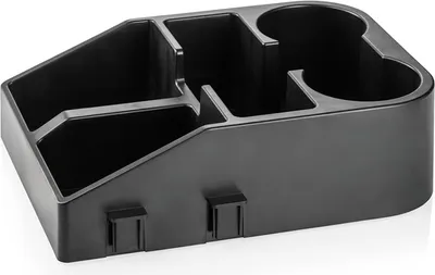 Produktbild von Servicestation, 33,5 x 27,5 x 10 cm, schwarz, Chromnickelstahl, Polyproyplen
