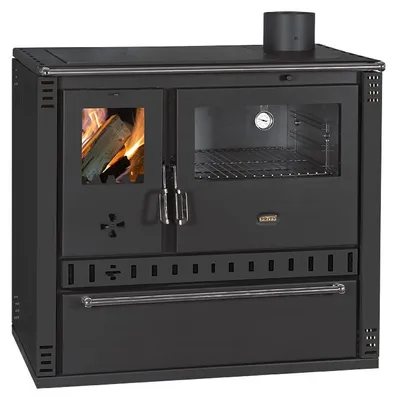 Produktbild von Holzherd PRITY GTD FI S DR 10,9 kW, Schwarz, Backofen rechts