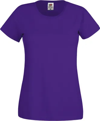 Produktbild von Fruit of the Loom 61-420-0 | Damen Original T Lady-Fit / Belcoro® Garn - Farbe: Purple - Größe: XXL