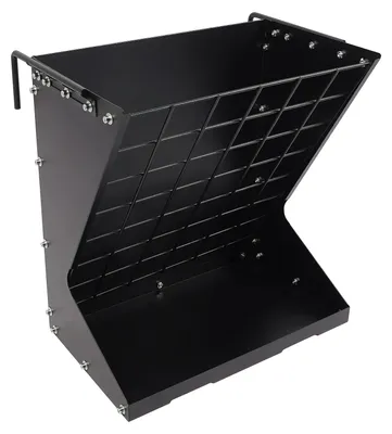 Obrázok produktu pre Heuraufe – Automat na krmivo pre ovce (slama a obilie) – 2 v 1 – Vyrobené z ocele Q235 – Stojaca konštrukcia – Nosnosť 30 kg – Rozmery: 56,61 × 33,27 × 59,94 cm – Čierna farba