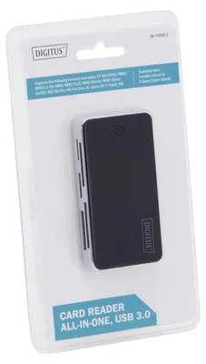 Immagine prodotto di DIGITUS DA-70330-1 - Caricatore - All-in-one (MS, MS PRO, MMC, SD, xD, MS PRO Duo, miniSD, CF, RS-MMC, MMCmobile, microSD, MMCplus, MMCmicro, SDHC, MS Micro) - USB 3.0