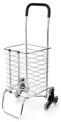 Produktbild von Faltbarer Einkaufswagen aus Aluminium – mit Luftreifen und einer Tragfähigkeit von 65 kg