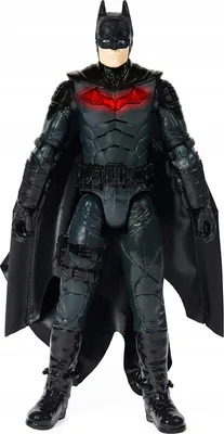 Produktbild von DC Comics Batman "The Batman" 30cm Deluxe Batman-Actionfigur mit sich ausbreitendem Wingsuit, Licht- und Soundeffekten zum Batman-Kinofilm, Actionfigur zum Sammeln, Comics, Batterien erforderlich, 450 g