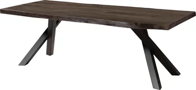 Produktbild von MASSIVMOEBEL24 Baumtisch Akazie 220x100x76 grau lackiert / A-Gestell anthrazit matt FREEFORM 5