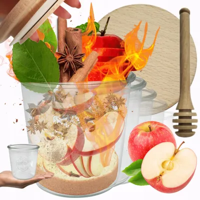 Produktbild von Weck Einmachgläser 580ml hitzebeständig mit Holzdeckel, 12 Stück