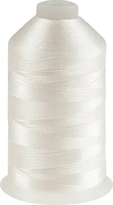 Produktbild von 3000m Nähgarn Polyester 210D/3, Farbauswahl - Sattlergarn Jeansgarn Forellenfaden, Farbe:A501weiß