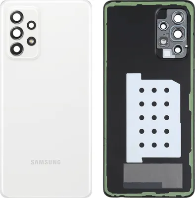 Immagine prodotto di Samsung, coperchio batteria di ricambio (parte posteriore) per Samsung Galaxy A52, colore bianco