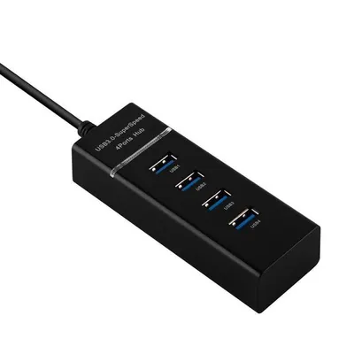 Immagine prodotto di Cadorabo 4 porte USB 3.0 multi-interfaccia Plug&Play Porta USB 3.0 Porta di ricarica USB-C per laptop Nero