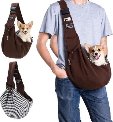 Productafbeelding van Draagtas voor honden - hondenrugzak tot 7 - 5 kg - hondendraagtas - verstelbaar - voor kleine honden en katten - schoudertas voor honden - zacht en comfortabel - kleine huisdiertas voor