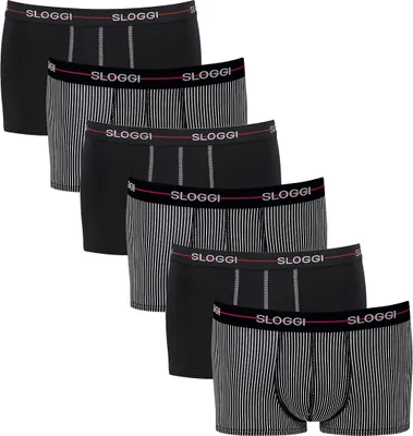 Produktbild von sloggi 6er Pack Start Hipster Short / Pant Extra weiches Taillenband, gedoppelte Verarbeitung im Schrittbereich, Lässiges Design
