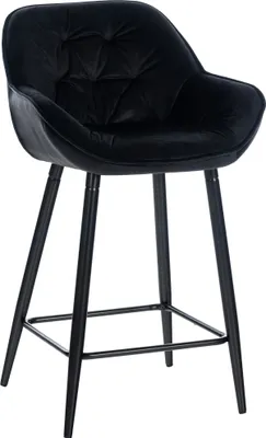 Produktbild von Barhocker HLO-CP259 Samt  schwarz