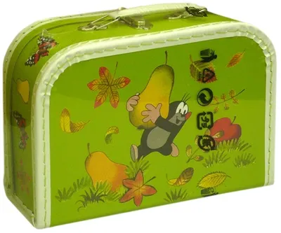Obrázok produktu pre Kufrík s krtkom svetlozelený 25 cm