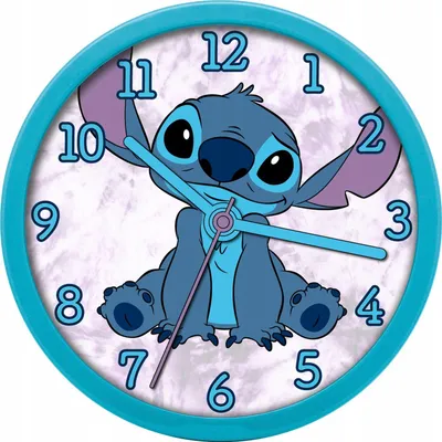 Zdjęcie produktu dla Zegar Ścienny na Ścianę Duży 25cm dla Dziecka Dzieci / Lilo i Stitch / LAS3015