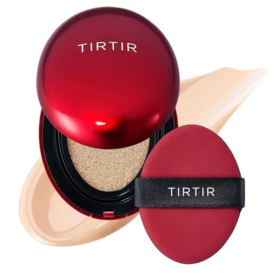 Image de TIRTIR Mask Fit Red Cushion 17C Porcelain, 18g - Fond de teint forme coussin teinte 17 cool porcelain